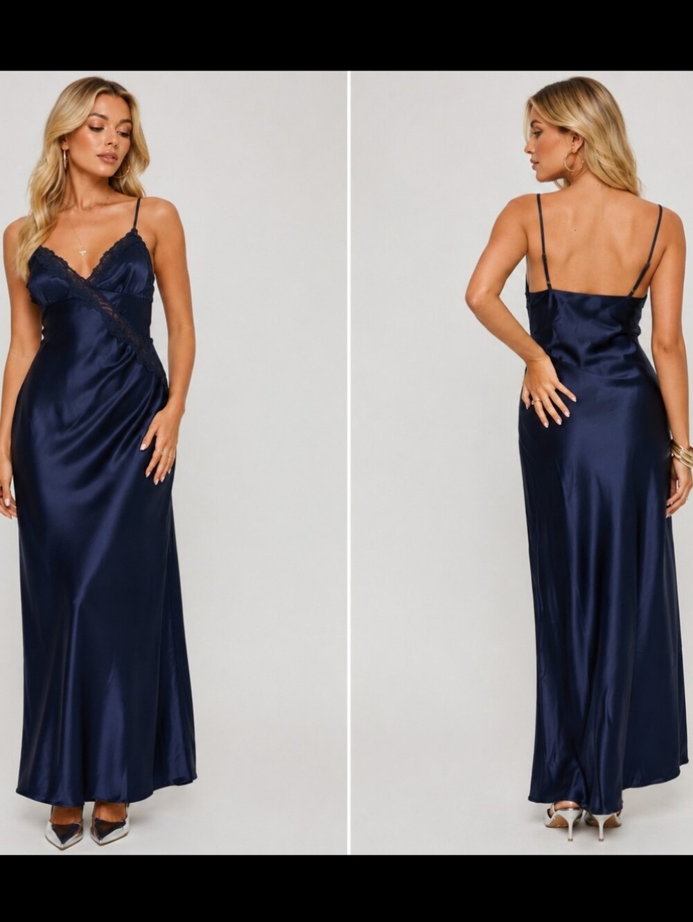 Princess Polly Madelene V Neck Maxi Dress – Size 4